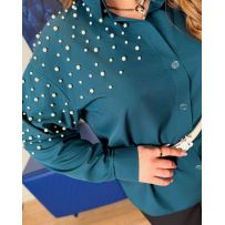 Стильний сорочка с жемчужинами №594956