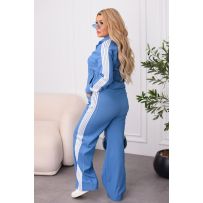 Стильний брючний костюм з еластичної тканини №595326