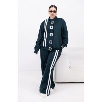 Стильний брючний костюм №595352