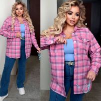 Сорочка подовжена рожевого кольору №595359