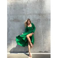 Муслінова сукня в зеленому кольорі №595380