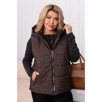 Комфортна жилетка шоколда №595440