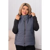 Комфортна жилетка графіт №595441