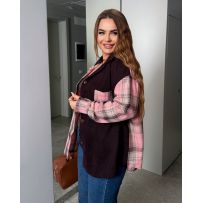 Сорочка комбінована шоколад №595452