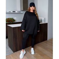 Костюм (лонг+лосіни) чорний №595481