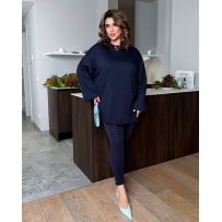 Костюм (лонг+лосіни) синій №595482