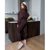 Костюм (лонг+лосіни) шоколад №595483