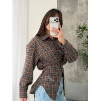 Сорочка з плечиками  шоколад мілкий №595490