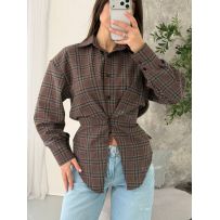 Сорочка з плечиками  шоколад  №595491