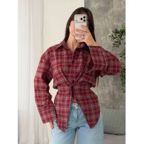 Сорочка з плечиками  бордо №595492