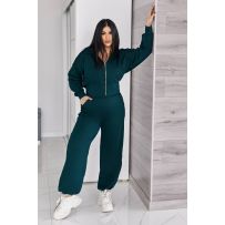 Неймовірно стильний костюм смарагдовий №595532