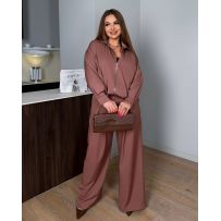 Стильний костюм мокко №595570