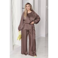 Трендовий костюм шоколад №595577