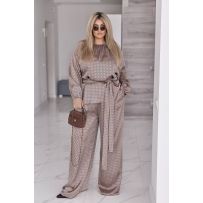 Трендовий костюм бежевий №595578