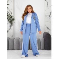Костюм спорт с штанами паллацо джинс №595594