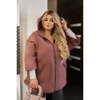 Пончо (пальто) мокко №595719