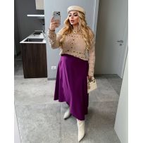 Спідниця на затин на весну фуксія №595731