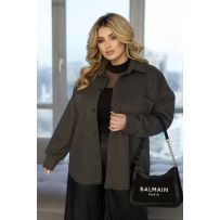 Жіноча рубашка темно-сіра №595763