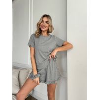 Домашній костюм сірий №595778