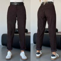 Штани вельвет шоколад №595953