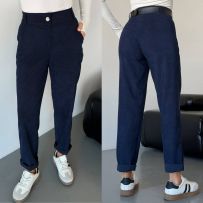 Штани вельвет темно-сині №595956