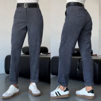 Штани вельвет графіт №595957