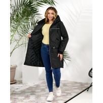 Весняна куртка-пальто чорний №595971