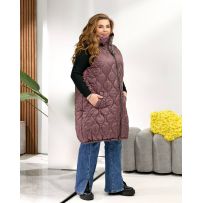 Жилетка для пишних дам мокко №595987