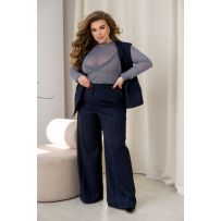 Класичні брюки темно-сині №595993