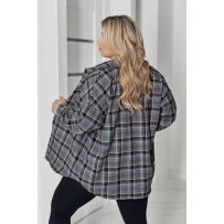 Стильна сорочка чорна №596051