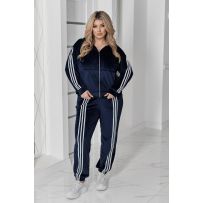 Спорт костюм темно синій  + білий №596054