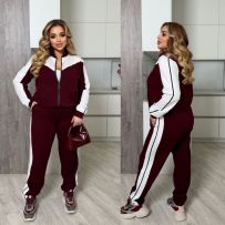 Спортивний костюм бордо №596060