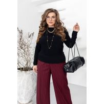 Лонгслів чорний №596084