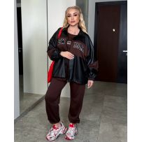 Спортивний стильний костюм -трійка №596122