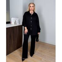 Костюм в яскравих камінцях чорний №596128