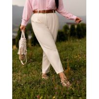 Джинси baggy молочні №596143