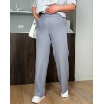 Штани сірі в смужку №596177