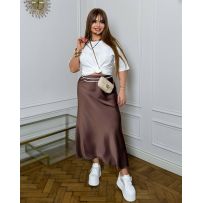Спідниця шоколад №596223