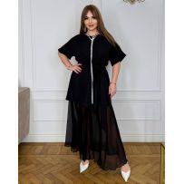Комплект сукня+спідниця чорний №596231