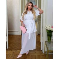 Комплект сукня+спідниця білий №596233