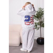 Стильний костюм сірий №596250