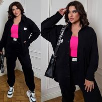 Стильний костюм чорний №596281