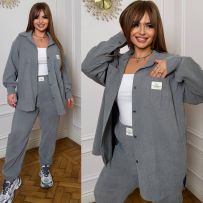 Стильний костюм графіт №596284
