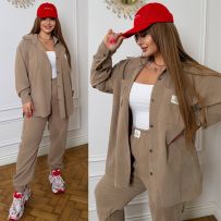 Стильний костюм мокко №596285