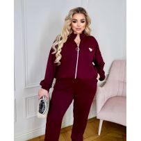 Спортивний костюм бордо №596294