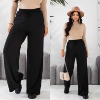 Крутезні трикотажні штани чорні №596316