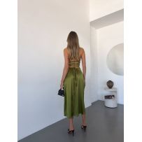 Сукня салатова яка зведе всіх з розуму №596368