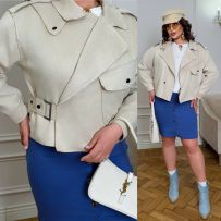 Жіноча косуха світло бежева №596417