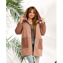 Весняне пальто мокко №596597