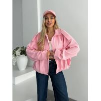 Куртка-бомбер рожева №596634